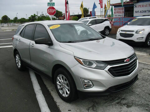 2018 Chevrolet Equinox for sale at SUPERAUTO AUTO SALES INC in Hialeah FL