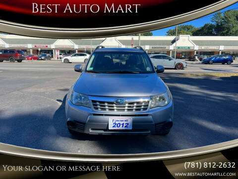 2012 Subaru Forester for sale at Best Auto Mart in Weymouth MA