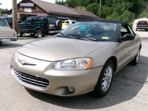2002 Chrysler Sebring for sale at East Barre Auto Sales, LLC in East Barre VT