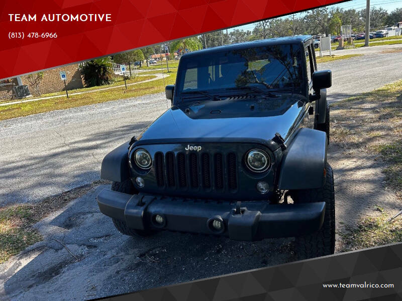 2017 Jeep Wrangler Unlimited for sale at TEAM AUTOMOTIVE in Valrico FL