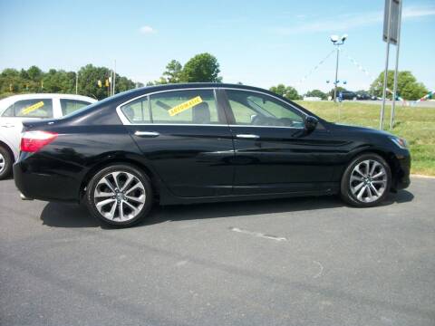 2015 Honda Accord for sale at Lentz's Auto Sales in Albemarle NC