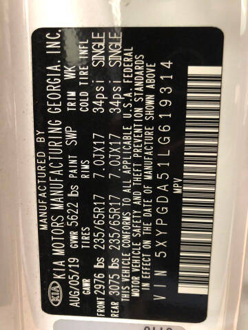 2020 Kia Sorento LX V6