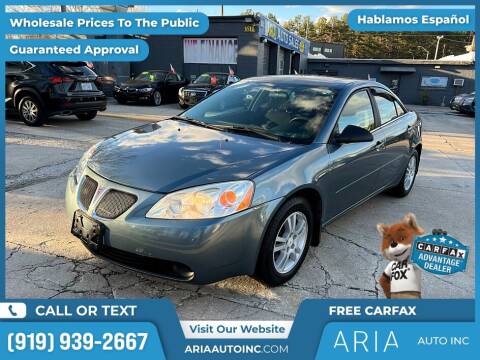 2005 Pontiac G6 for sale at Aria Auto Inc. in Raleigh NC