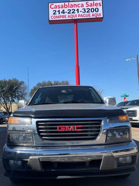 2012 GMC Canyon for sale at Casablanca Sales in Garland TX
