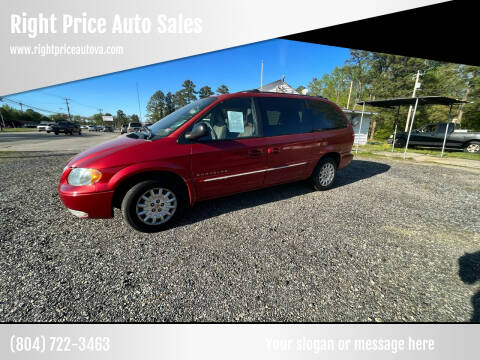2001 Chrysler Town and Country for sale at Right Price Auto Sales in Colonial Heights VA