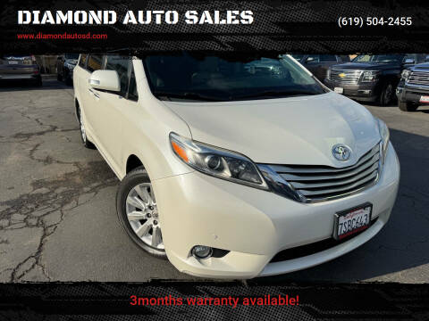 2016 Toyota Sienna for sale at DIAMOND AUTO SALES in El Cajon CA