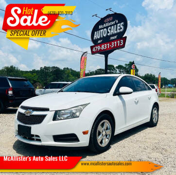 2014 Chevrolet Cruze for sale at McAllister's Auto Sales LLC in Van Buren AR