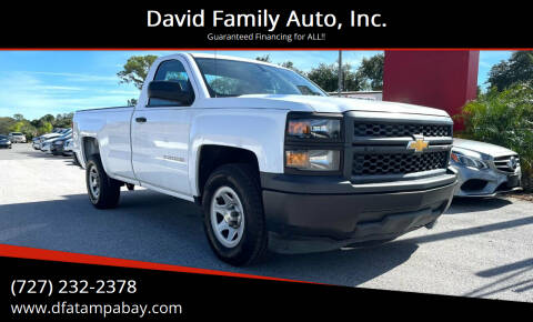 2014 Chevrolet Silverado 1500 for sale at David Family Auto, Inc. in New Port Richey FL