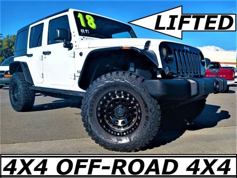 2018 Jeep Wrangler JK Unlimited for sale at ALL STAR TRUCKS INC in Los Angeles CA