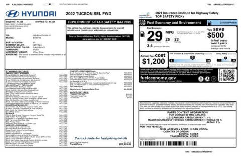 2022 Hyundai Tucson SEL