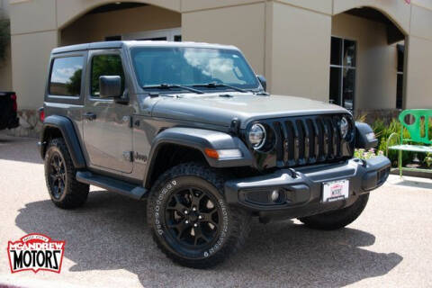 2020 Jeep Wrangler for sale at Mcandrew Motors in Arlington TX