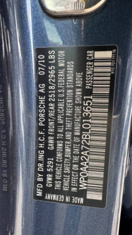 2011 Porsche Panamera 4