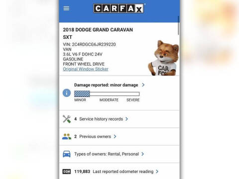 2018 Dodge Grand Caravan SXT