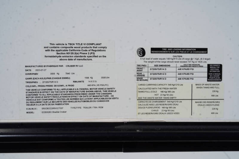 2024 Cruiser RV Shadow Cruiser 280QBS