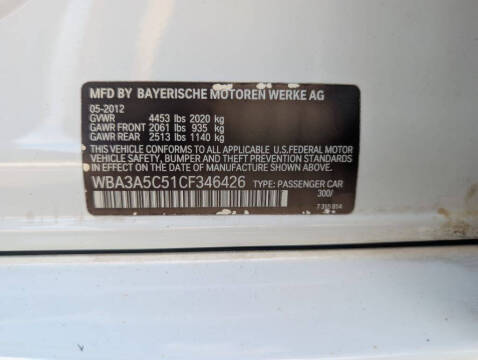 2012 BMW 3 Series 328i