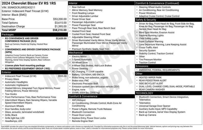 2024 Chevrolet Blazer EV RS