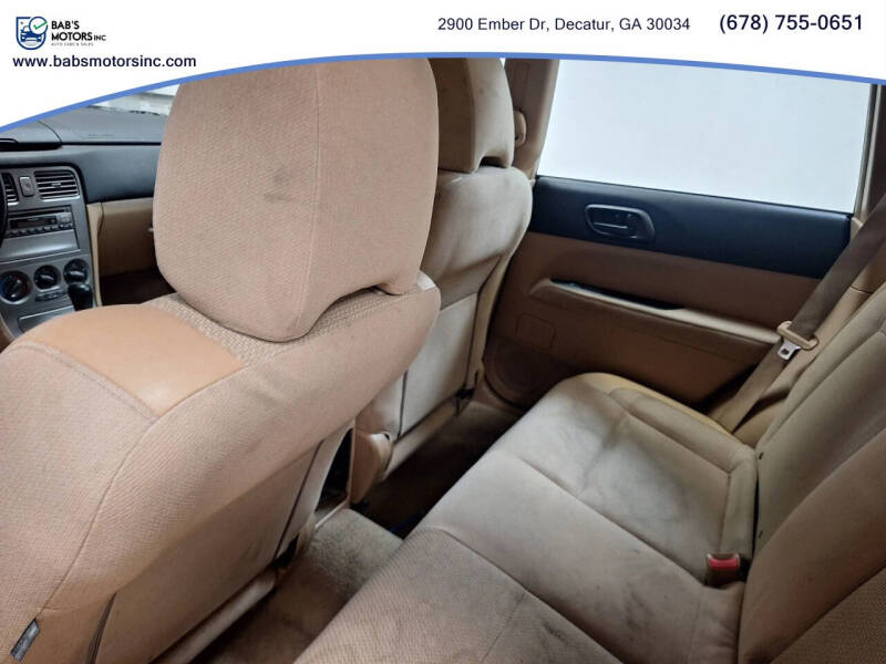 2003 Subaru Forester X