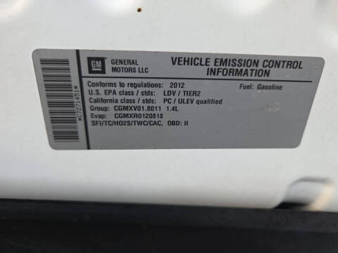 2012 Chevrolet Cruze LT Fleet