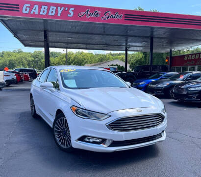 2018 Ford Fusion Hybrid for sale at GABBY'S AUTO SALES in Valparaiso IN