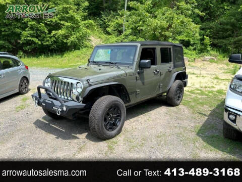 2015 Jeep Wrangler Unlimited for sale at Arrow Auto Sales in Gill MA
