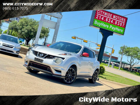 2013 Nissan JUKE for sale at CityWide Motors in Garland TX