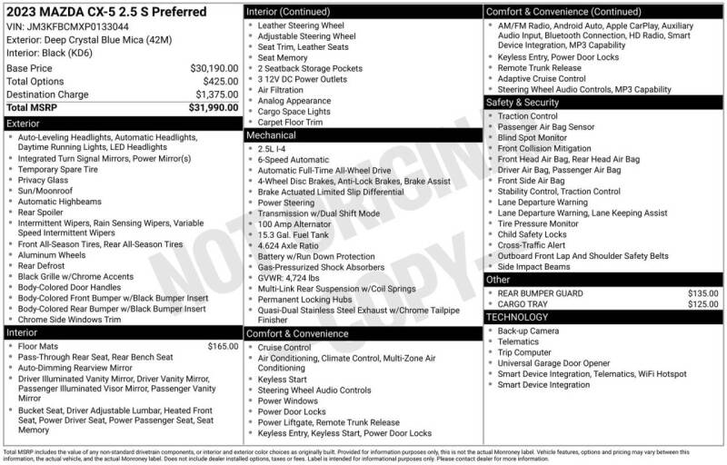 2023 Mazda CX-5 2.5 S Preferred