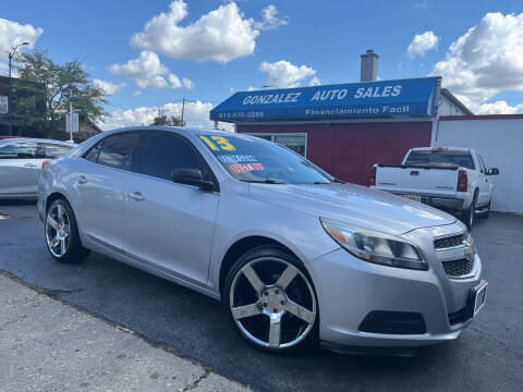 2013 Chevrolet Malibu for sale at Gonzalez Auto Sales in Joliet IL