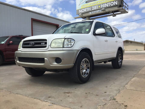 2004 Toyota Sequoia for sale at 4 B CAR CORNER in Anadarko OK