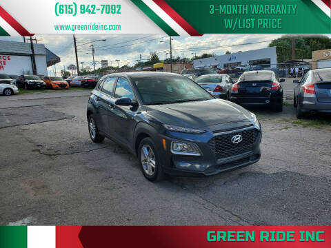 2018 Hyundai Kona for sale at Green Ride Inc in Nashville TN