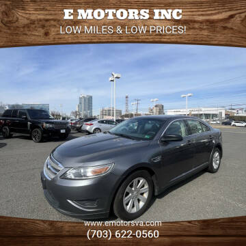 2012 Ford Taurus for sale at E Motors INC in Vienna VA