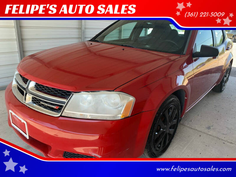 2013 Dodge Avenger for sale at FELIPE'S AUTO SALES in Bishop TX
