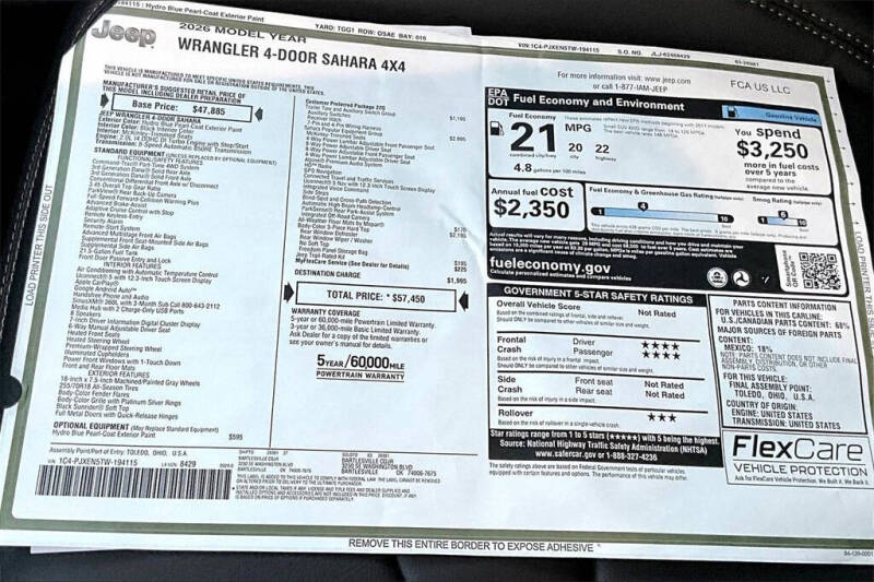 2026 Jeep Wrangler Sahara