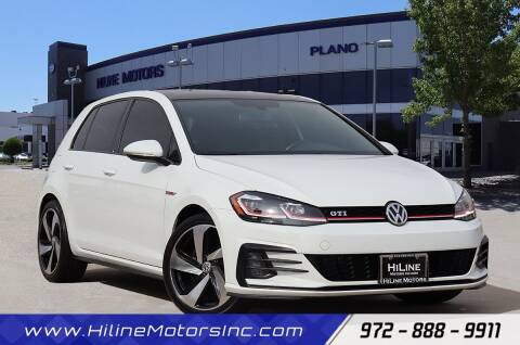 2018 Volkswagen Golf GTI for sale at HILINE MOTORS in Plano TX