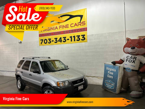 2003 Ford Escape for sale at Virginia Fine Cars in Chantilly VA