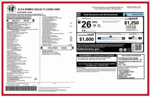 2018 Alfa Romeo Giulia