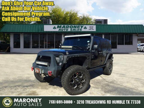 2015 Jeep Wrangler Unlimited for sale at Maroney Auto Sales in Humble TX