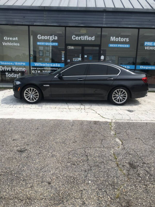 2015 BMW 5 Series for sale at Georgia Certified Motors in Stockbridge GA