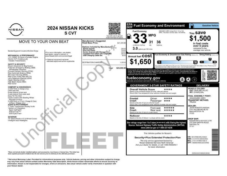 2024 Nissan Kicks S