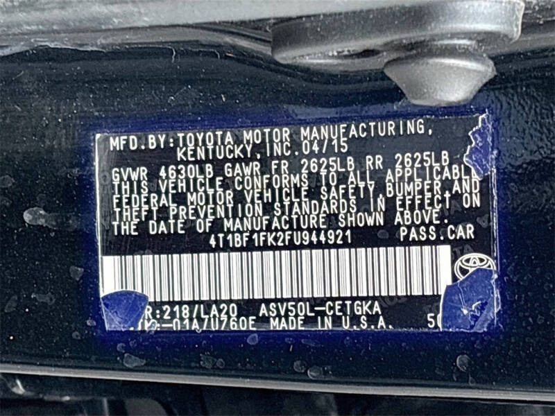 2015 Toyota Camry XLE