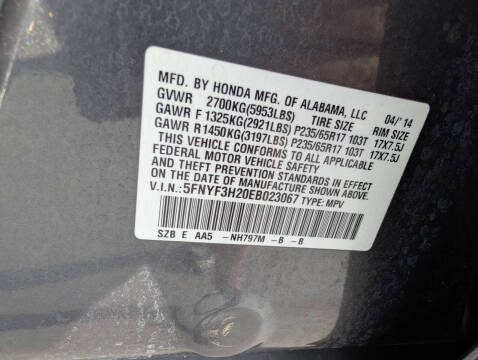 2014 Honda Pilot LX