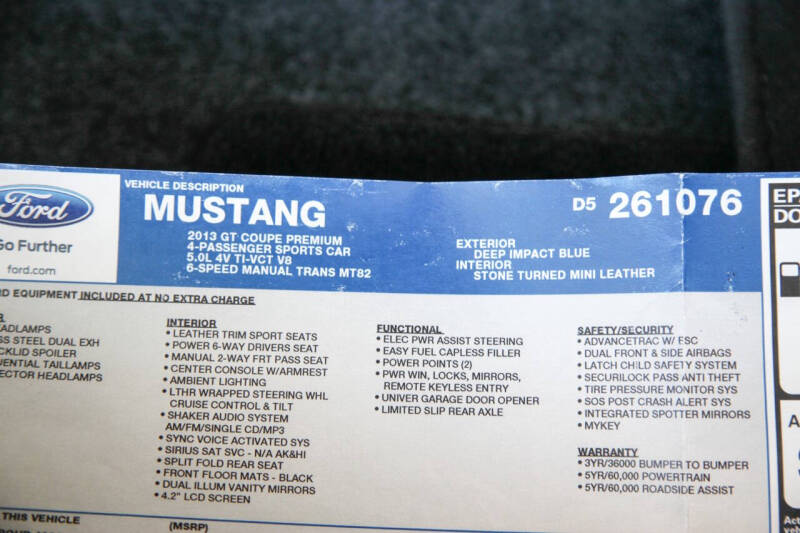 2013 Ford Mustang GT Premium