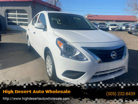 2019 Nissan Versa for sale at High Desert Auto Wholesale in Albuquerque NM