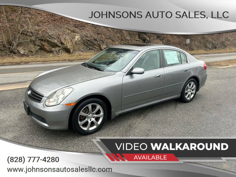 2006 Infiniti G35 for sale at Johnsons Auto Sales, LLC in Marshall NC