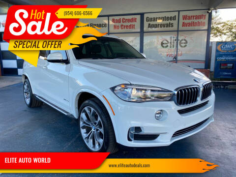 2015 BMW X5 for sale at ELITE AUTO WORLD in Fort Lauderdale FL