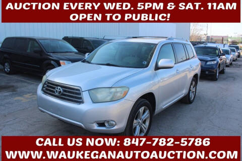2009 Toyota Highlander for sale at Waukegan Auto Auction in Waukegan IL