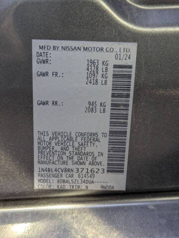 2024 Nissan Altima 2.5 SR