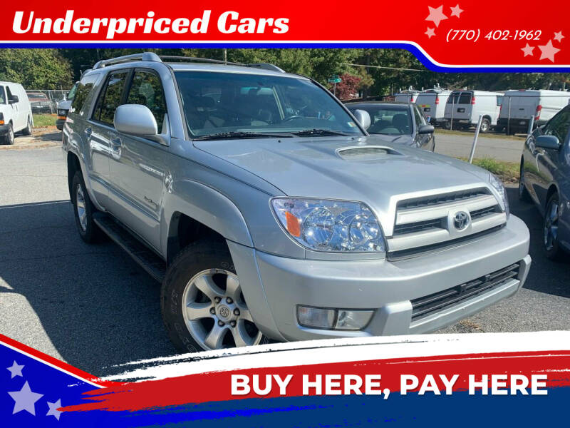 2005 Toyota 4Runner for sale at Underpriced Cars in Marietta GA