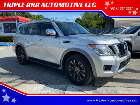 2018 Nissan Armada for sale at TRIPLE RRR AUTOMOTIVE LLC in Jacksonville FL