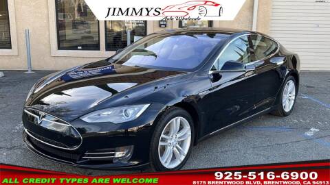 2013 Tesla Model S for sale at JIMMY'S AUTO WHOLESALE in Brentwood CA
