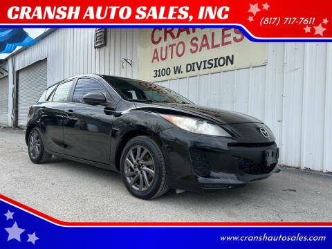 2012 Mazda MAZDA3 for sale at CRANSH AUTO SALES, INC in Arlington TX